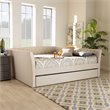 Allora Modern Fabric Upholstered Full Size Daybed with Trundle in Beige
