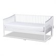Allora Traditional White Wood Twin Size Spindle Daybed