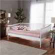Allora Traditional White Wood Twin Size Spindle Daybed