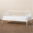 Allora Traditional White Wood Twin Size Spindle Daybed