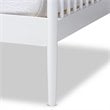 Allora Traditional White Wood Twin Size Spindle Daybed