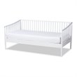 Allora Traditional White Wood Twin Size Spindle Daybed