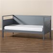 Allora Cottage Farmhouse Grey Wood Twin Size Daybed