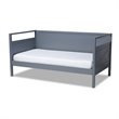 Allora Cottage Farmhouse Grey Wood Twin Size Daybed