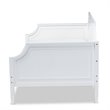 Allora Traditional Wood Twin Size Daybed with Four Wheels in White