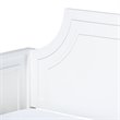 Allora Traditional Wood Twin Size Daybed with Four Wheels in White