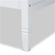 Allora Traditional Wood Twin Size Daybed with Four Wheels in White