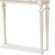 Allora Contemporary Console Table in Weathered Oak and White