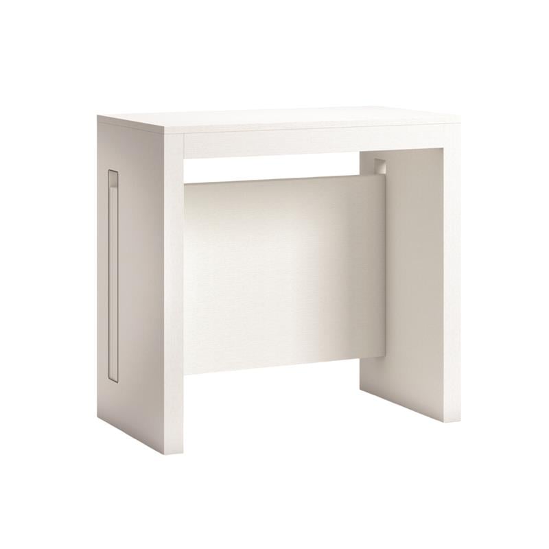 Allora Modern Wood Italian Extendable Console Table in White