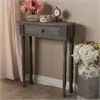 Allora Contemporary 1 Drawer Console Table in Weathered Brown