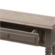 Allora Contemporary 1 Drawer Console Table in Weathered Brown