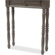 Allora Contemporary 1 Drawer Console Table in Weathered Brown