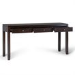 Allora Modern Solid Wood Wide Console Sofa Table in Mahogany Brown