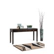 Allora Modern Solid Wood Wide Console Sofa Table in Mahogany Brown