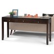 Allora Modern Solid Wood Wide Console Sofa Table in Mahogany Brown