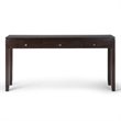 Allora Modern Solid Wood Wide Console Sofa Table in Mahogany Brown