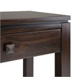 Allora Modern Solid Wood Wide Console Sofa Table in Mahogany Brown