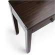 Allora Modern Solid Wood Wide Console Sofa Table in Mahogany Brown