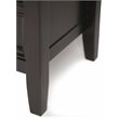 Allora Solid Wood Console Table with Storage Drawers Hickory Brown
