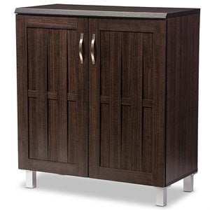 Allora Contemporary Wood Sideboard in Dark Brown
