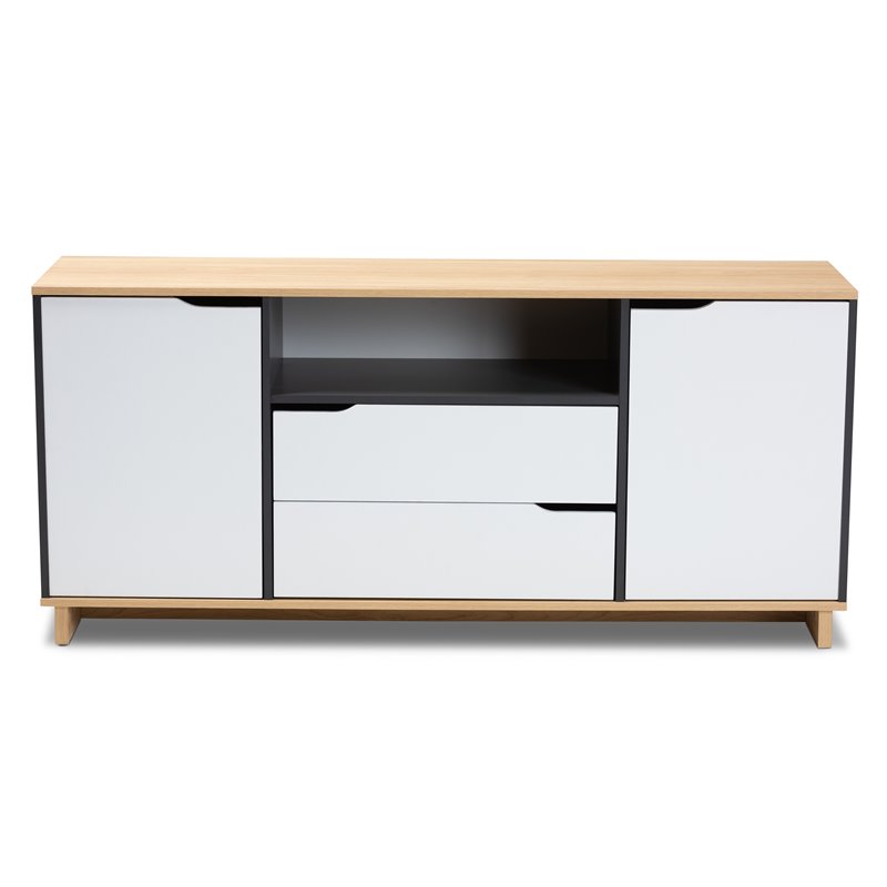 Allora Contemporary Multicolor 2-Door Wood Dining Room Sideboard