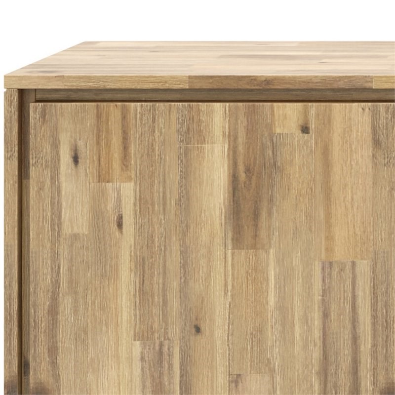 Allora Modern Solid Acacia Wood Sideboard Buffet in Golden Wheat
