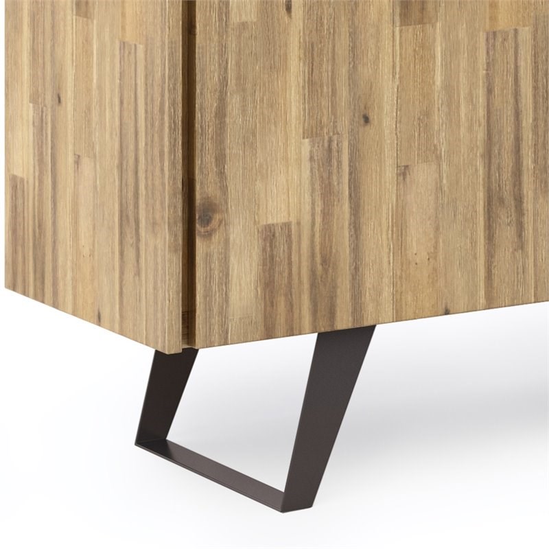 Allora Modern Solid Acacia Wood Sideboard Buffet in Golden Wheat