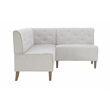 Allora Fabric Light Gray Corner Nook Bench Rectangular Seats 5 73.37