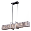 Bromi Design Halo 5 Light Modern Metal Pendant in Chrome