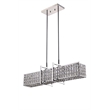 Bromi Design Halo 5 Light Modern Metal Pendant in Chrome