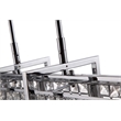 Bromi Design Halo 5 Light Modern Metal Pendant in Chrome