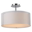 Bromi Design Lynch Metal Iron Mesh Drum Pendant in White
