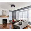 Bromi Design Lynch Metal Flush Mount Ceiling Light in Black