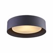 Bromi Design Lynch Metal Flush Mount Ceiling Light in Black