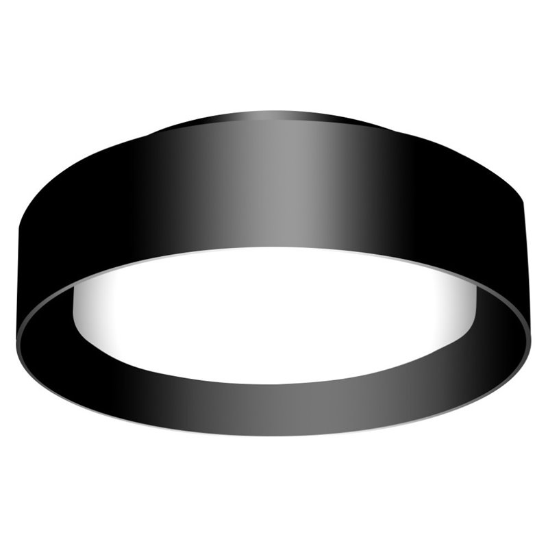 Bromi Design Lynch Metal Flush Mount Ceiling Light in Black