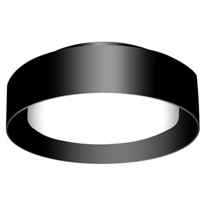Bromi Design Lynch Metal Flush Mount Ceiling Light in Black