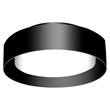 Bromi Design Lynch Metal Flush Mount Ceiling Light in Black
