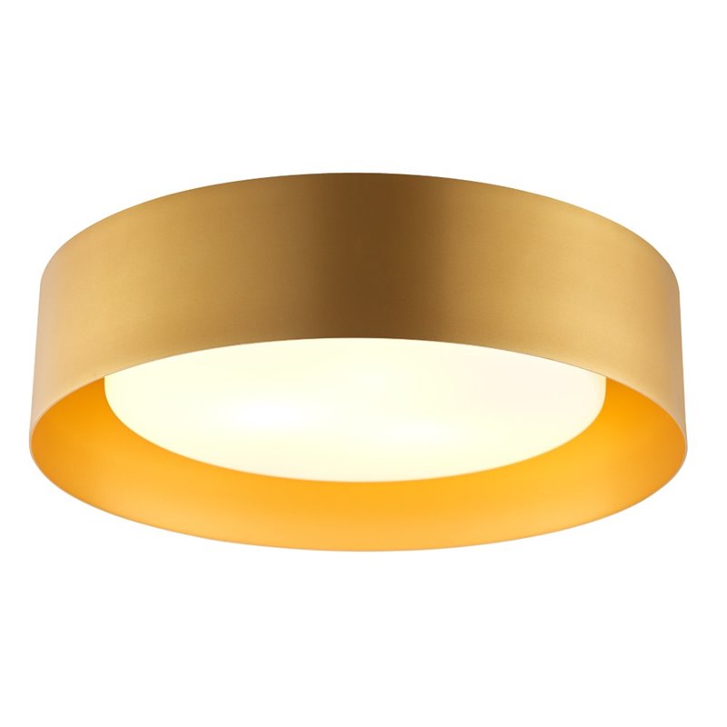 Bromi Design Lynch Metal Flush Mount Ceiling Light in Gold