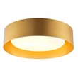 Bromi Design Lynch Metal Flush Mount Ceiling Light in Gold