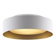 Bromi Design Lynch Metal Flush Mount Ceiling Light in White and Gold