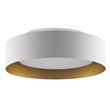 Bromi Design Lynch Metal Flush Mount Ceiling Light in White and Gold