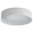 Bromi Design Lynch Metal Flush Mount Ceiling Light in White and Gray