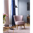 Bromi Design Gracie Metal Arc Floor Lamp in Black