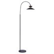 Bromi Design Gracie Metal Arc Floor Lamp in Black
