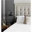 Bromi Design Gracie Metal Arc Table Lamp in Black