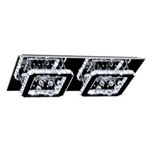 Bromi Design St Tropez 2 Light Stainless Steel Flush Mount in Chrome