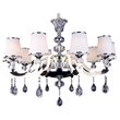 Bromi Design St Tropez Platinum Stainless Steel Chandelier in Chrome