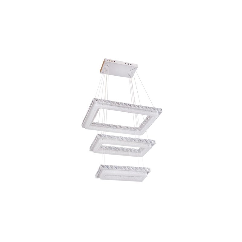 Bromi Design Napolitano Stainless Steel 112W Flush Mount in Chrome
