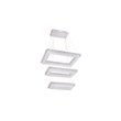Bromi Design Napolitano Stainless Steel 112W Flush Mount in Chrome