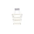Bromi Design Napolitano Stainless Steel 112W Flush Mount in Chrome